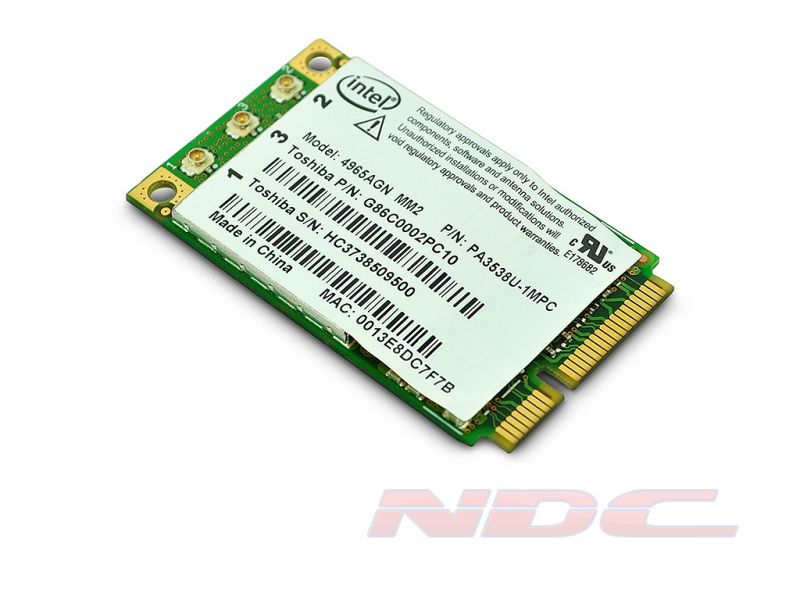 K000049120 Toshiba G86C0002PC10,PA3538U-1MPC,4965AGN Mini PCI-E Wireless Card