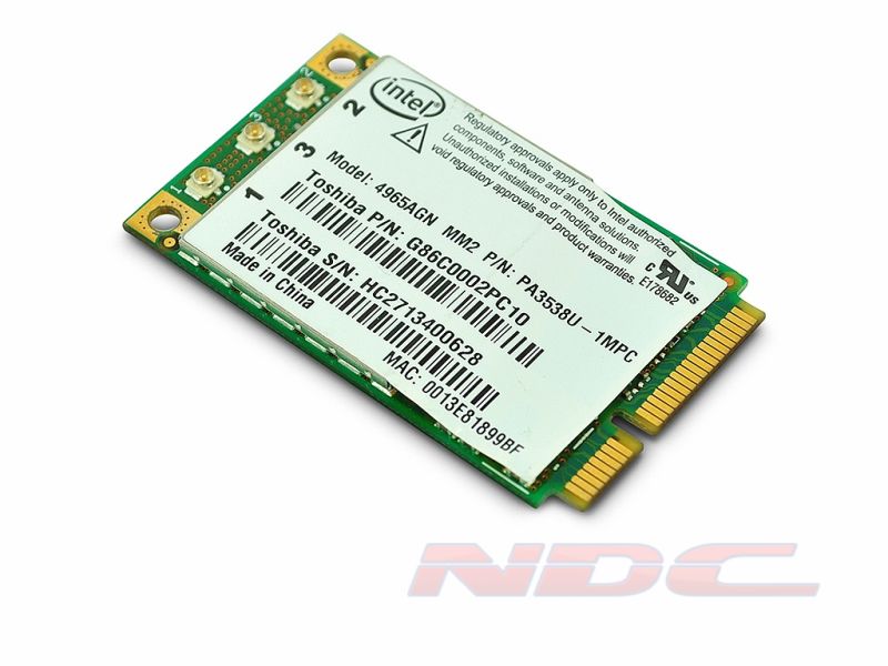 K000049810 Toshiba G86C0002PC10,PA3538U-1MPC Mini PCI-Express Wireless Card