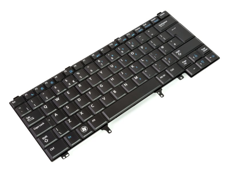 CJKX4 Dell Latitude E5420/E5430 UK ENGLISH Single Point Backlit Keyboard (Blue) - 0CJKX4-3