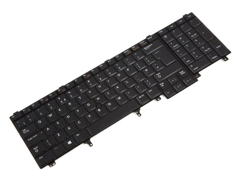 7T433 Dell Precision M4600/M4700 UK ENGLISH WIN8/10 Backlit Keyboard - 7T433-2