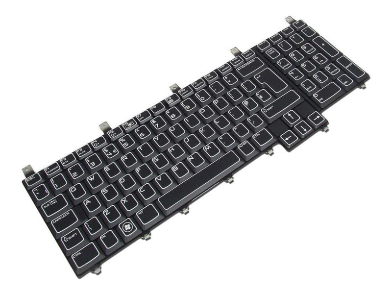 7M2GV Dell Alienware M17x R1/R2/R3/R4 UK ENGLISH Keyboard with AlienFX LED - 07M2GV-3