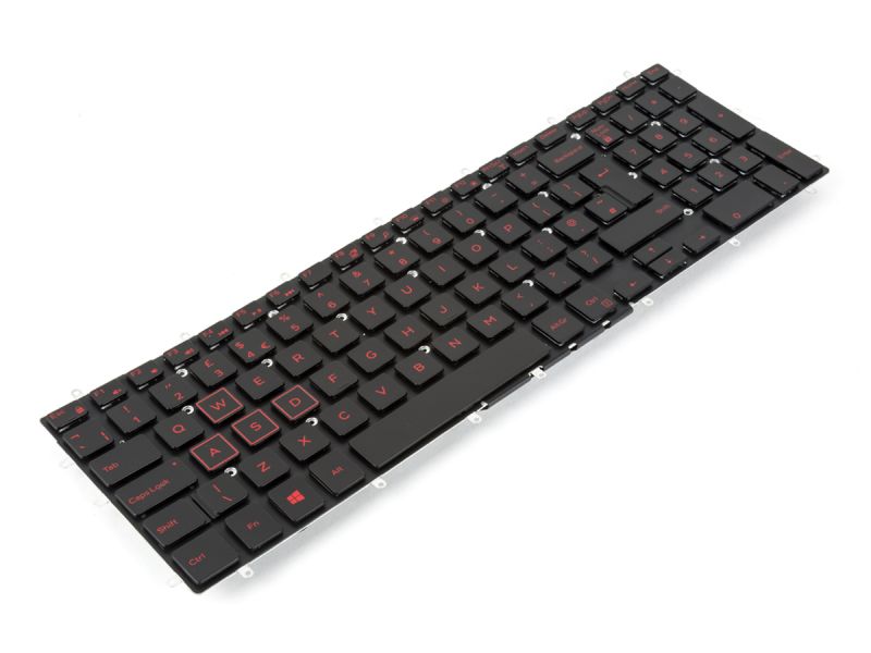 XXXXX Dell Vostro 7570/7580 UK ENGLISH Red Backlit Keyboard - 0XXXXX-3
