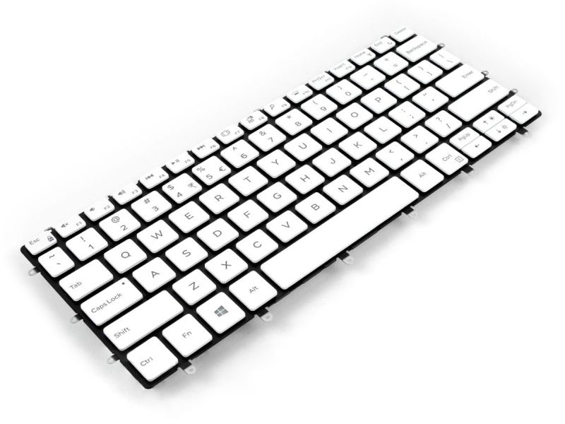 FXCRT Dell XPS 9370/9380/7390 US ENGLISH Backlit Keyboard WHITE - 0FXCRT-5