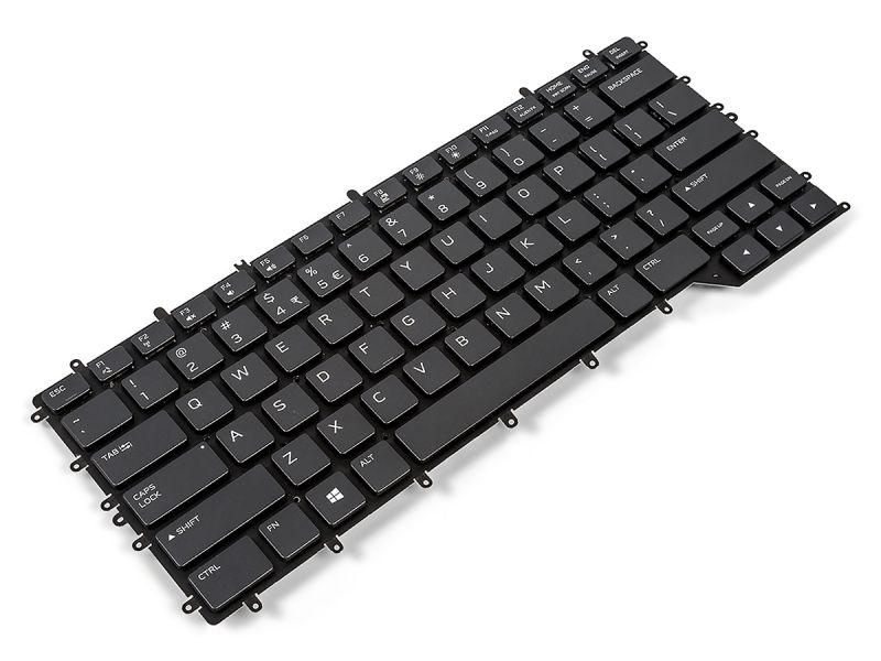 1JVRC Dell Alienware m15 R2/R3/R4 US/INT ENGLISH RGB Backlit Keyboard (Grey) - 01JVRC-1