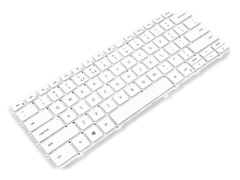 X7C56 Dell XPS 7390/9310 2-in-1 US/INT ENGLISH Backlit Keyboard WHITE - 0X7C56-1