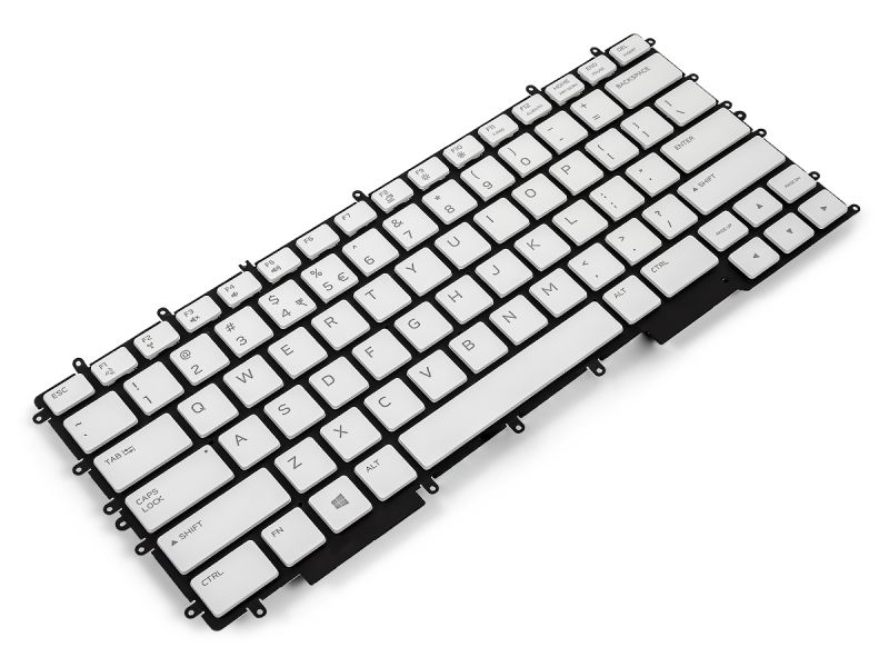 YGFJK Dell Alienware m15 R3/R4 US/INT ENGLISH 4-Zone RGB Backlit Keyboard (White) - 0YGFJK-1