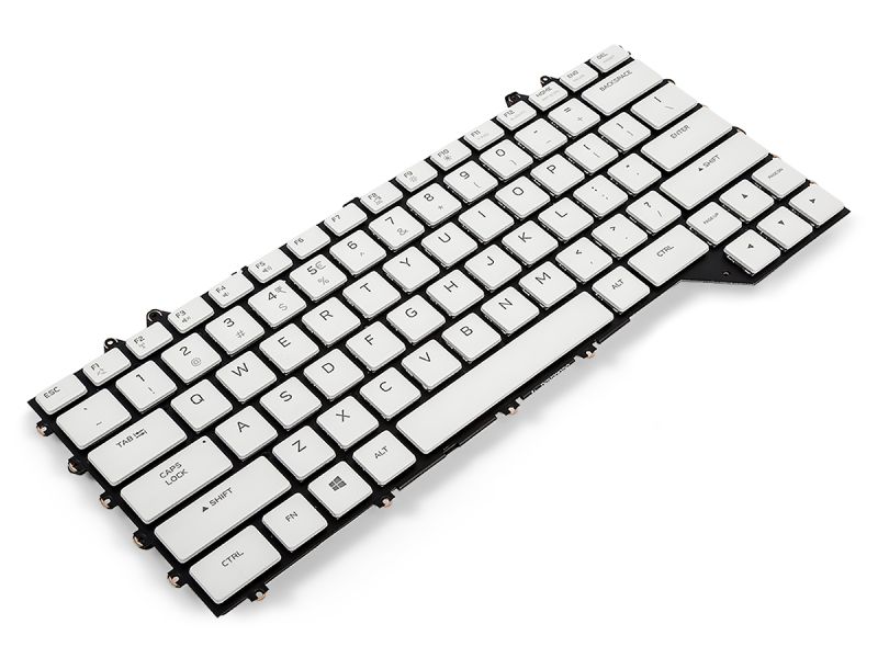 GJT37 Dell Alienware m15 R4 US/INT ENGLISH RGB Mechanical Backlit Keyboard (White) - 0GJT37-1