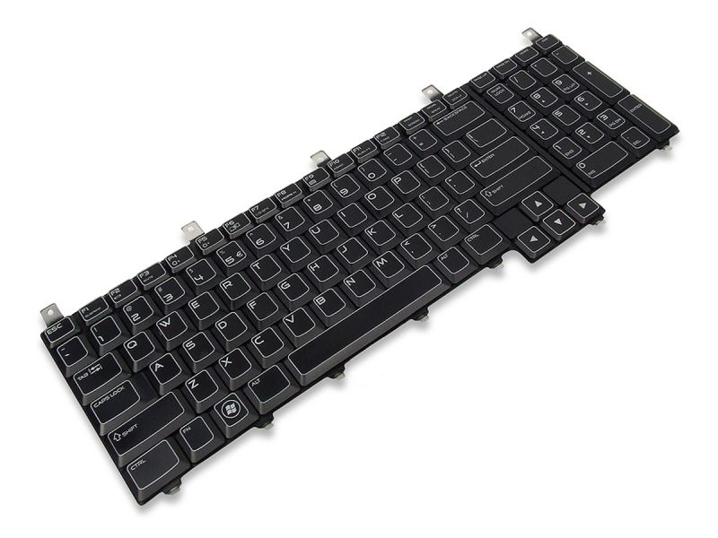 8WK6F Dell Alienware M17x R1/R2/R3/R4 US ENGLISH Keyboard with AlienFX LED - 08WK6F-2