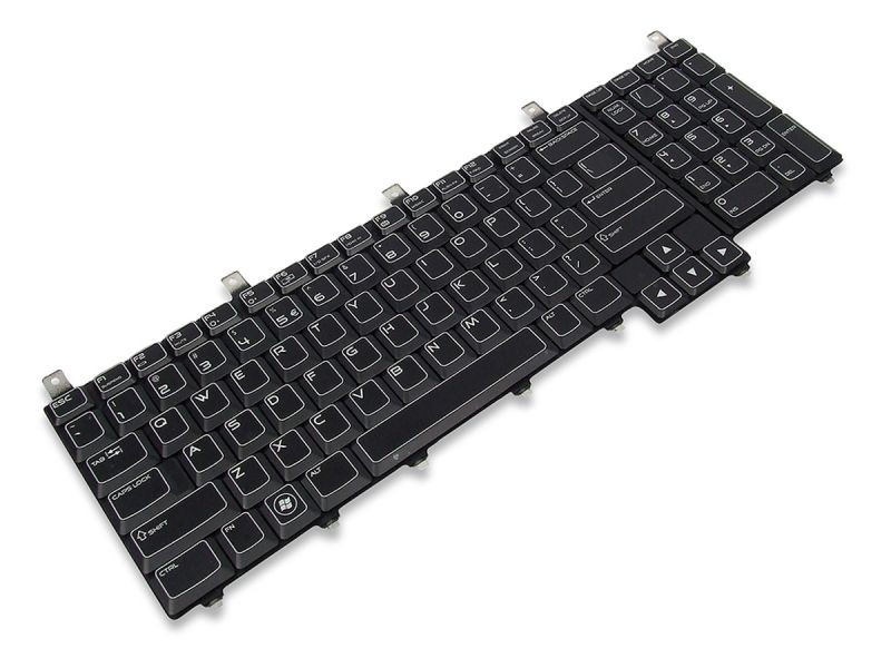 MT9VN Dell Alienware M17x R1/R2/R3/R4 US ENGLISH Keyboard with AlienFX LED - 0MT9VN-3