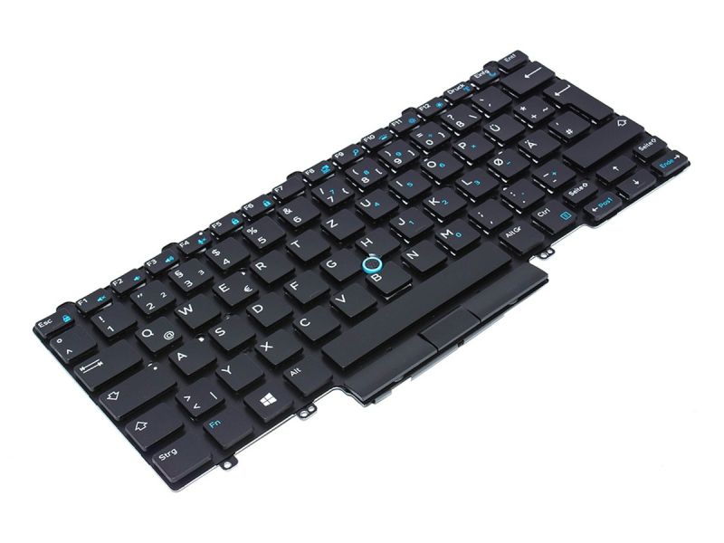 4JPX1 Dell Latitude E7450/E7470/7480/7490 Dual Point GERMAN Backlit Keyboard - 04JPX1-4