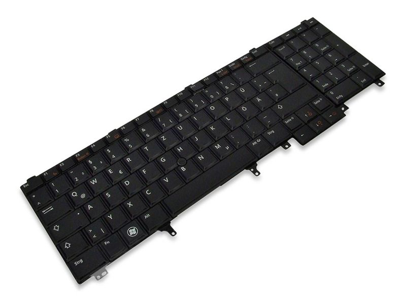 H0XJX Dell Precision M4600/M4700 GERMAN Backlit Keyboard - 0H0XJX-1