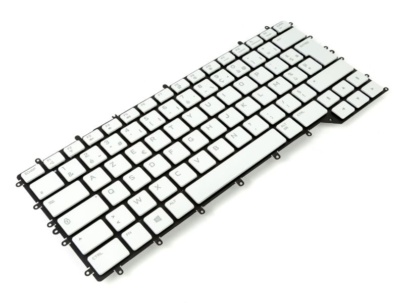 71W84 Dell Alienware m15 R2/R3/R4 FRENCH RGB Backlit Keyboard (White) - 071W84-3