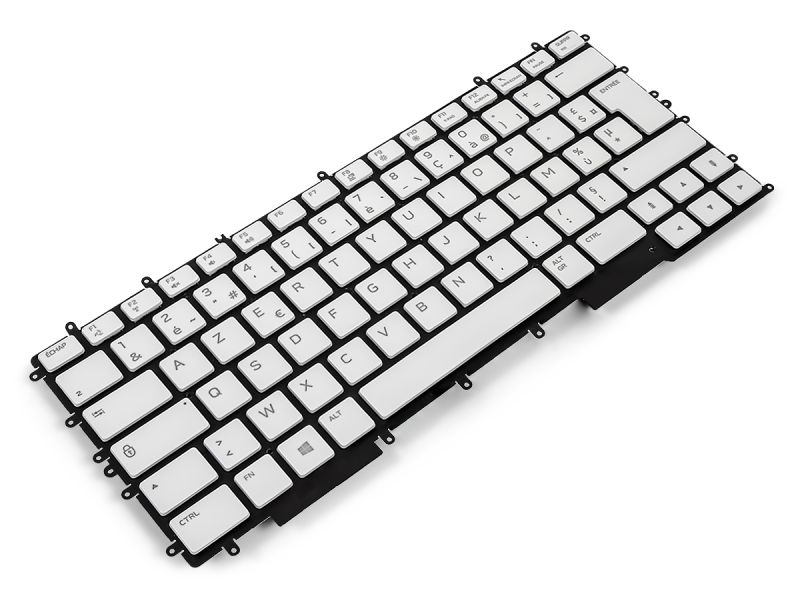 PYNGJ Dell Alienware m15 R3/R4 FRENCH 4-Zone RGB Backlit Keyboard (White) - 0PYNGJ-1