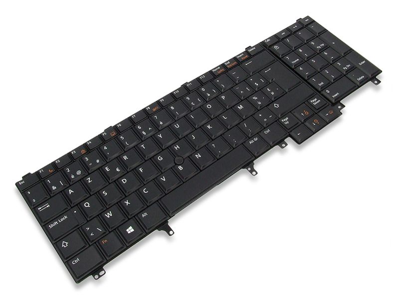 7T443 Dell Latitude E5520/E5530 Dual Point BELGIAN WIN8/10 Backlit Keyboard - 07T443-2