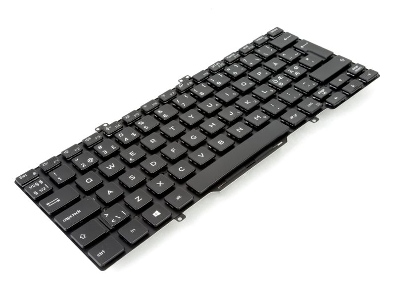 WN04X Dell Latitude 7400/5400/5410/5411 Single Point NORDIC Backlit Keyboard - 0WN04X-3