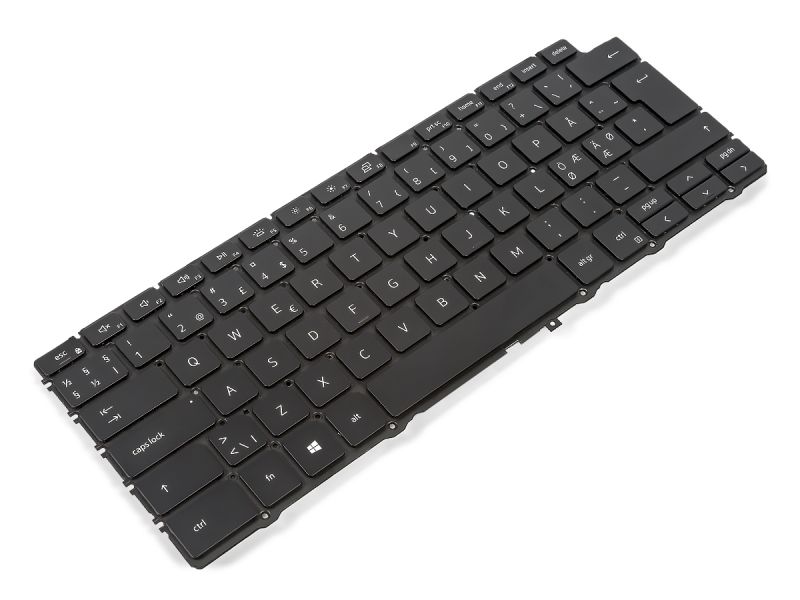 KCMJK Dell XPS 7390/9310 2-in-1 NORDIC Backlit Keyboard BLACK - 0KCMJK-1