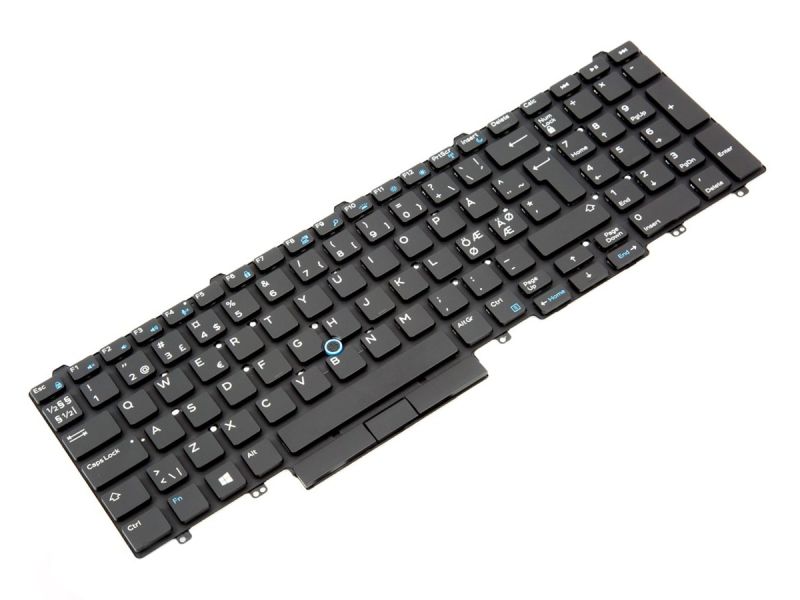 MFKWK Dell Precision 3510/3520/3530 NORDIC Backlit Keyboard - 0MFKWK-3