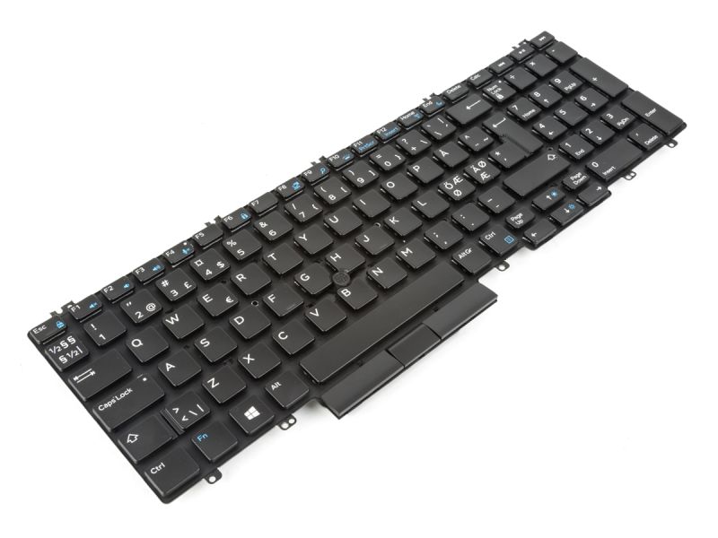 RX21J Dell Precision 7530/7540/7730/7740 NORDIC Backlit Keyboard - 0RX21J-4