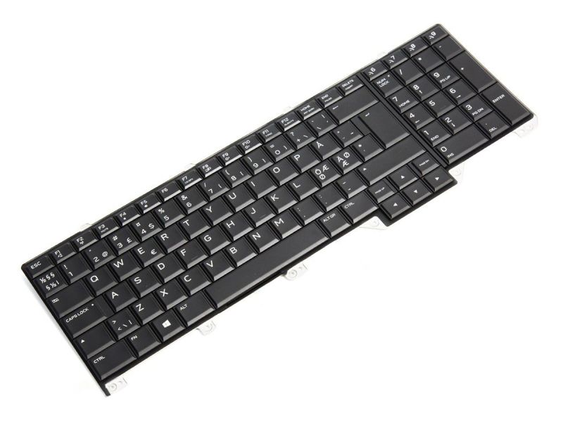 JK42R Dell Alienware 17 R4/R5 NORDIC Backlit Keyboard with AlienFX LED - 0JK42R-3