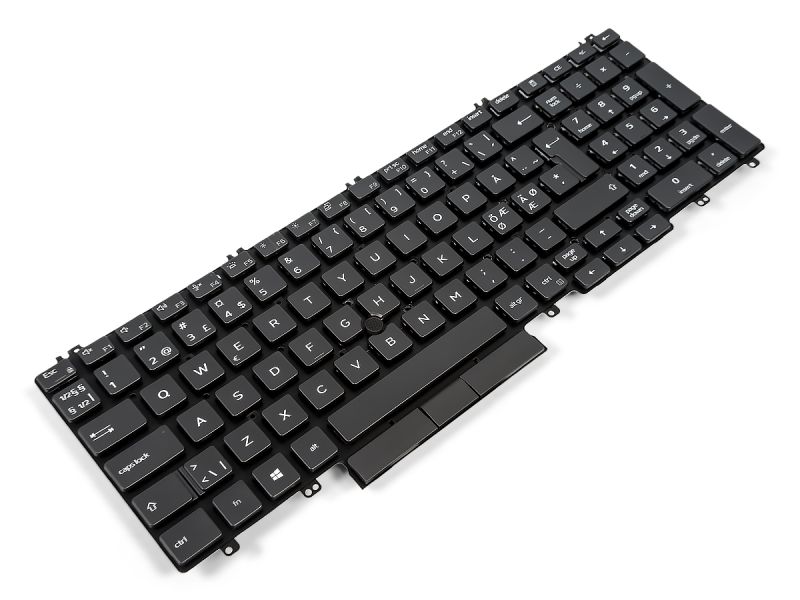 X25WC Dell Precision 3540 / 3541 / 3550 / 3551 Dual Point NORDIC Backlit Keyboard - 0X25WC-1