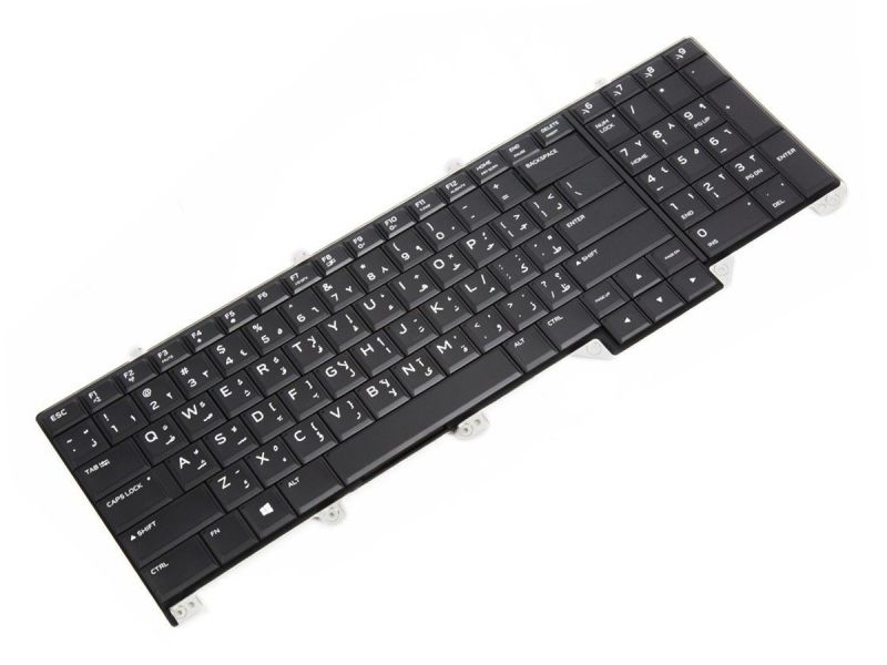 VK0G0 Dell Alienware 17 R4/R5 ARABIC Backlit Keyboard with AlienFX LED - 0VK0G0-2