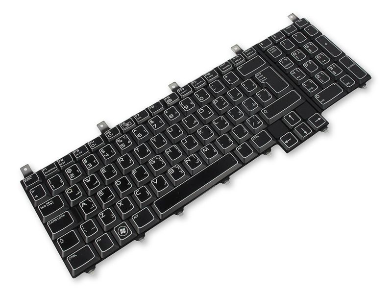 8GK05 Dell Alienware M18x R1/R2 ARABIC Keyboard with AlienFX LED - 08GK05-3
