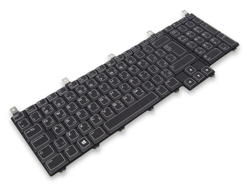 KMG83 Dell Alienware M18x R1/R2 ARABIC Win8/10 Keyboard with AlienFX LED - 0KMG83-2