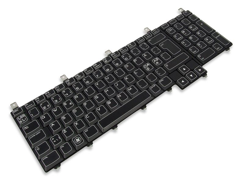 G7RD5 Dell Alienware M18x R1/R2 NORWEGIAN Keyboard with AlienFX LED - 0G7RD5-3