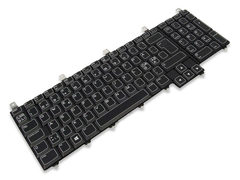 NP9T7 Dell Alienware M17x R1/R2/R3/R4 NORWEGIAN Win8/10 Keyboard with AlienFX LED - 0NP9T7-3