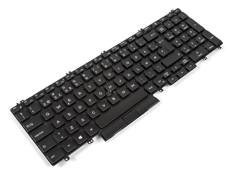 XF8F2 Dell Precision 3540 / 3541 / 3550 / 3551 Dual Point NORWEGIAN Backlit Keyboard - 0XF8F2-1