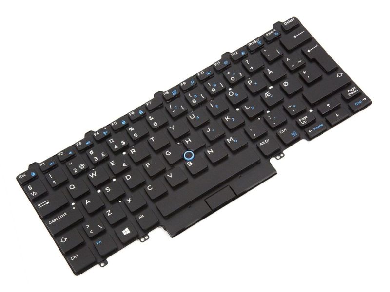 W24RK Dell Latitude E7450/E7470/7480/7490 Dual Point DANISH Backlit Keyboard - 0W24RK-2
