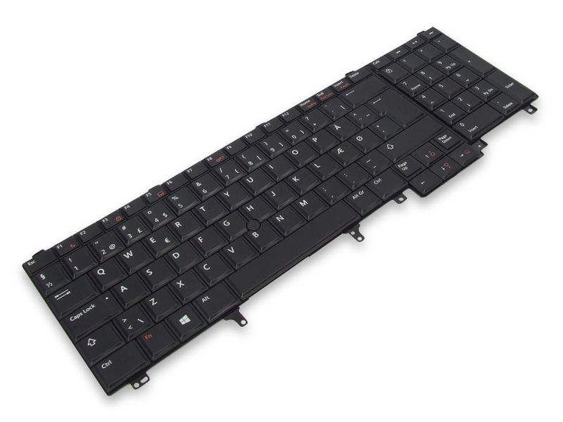 7T441 Dell Latitude E5520/E5530 Dual Point DANISH WIN8/10 Backlit Keyboard - 07T441-1