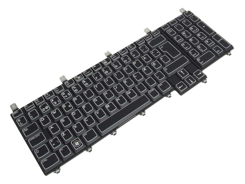 H454R Dell Alienware M18x R1/R2 DANISH Keyboard with AlienFX LED - 0H454R -2