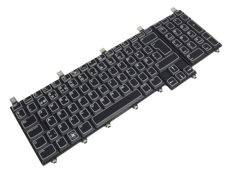 60NJ1 Dell Alienware M17x R1/R2/R3/R4 DANISH Keyboard with AlienFX LED - 060NJ1-3