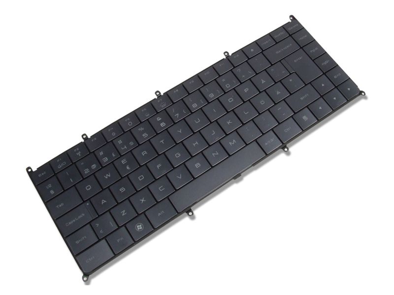 T129J Dell Adamo 13 Onyx Swedish/Finnish Backlit Keyboard - 0T129J-4