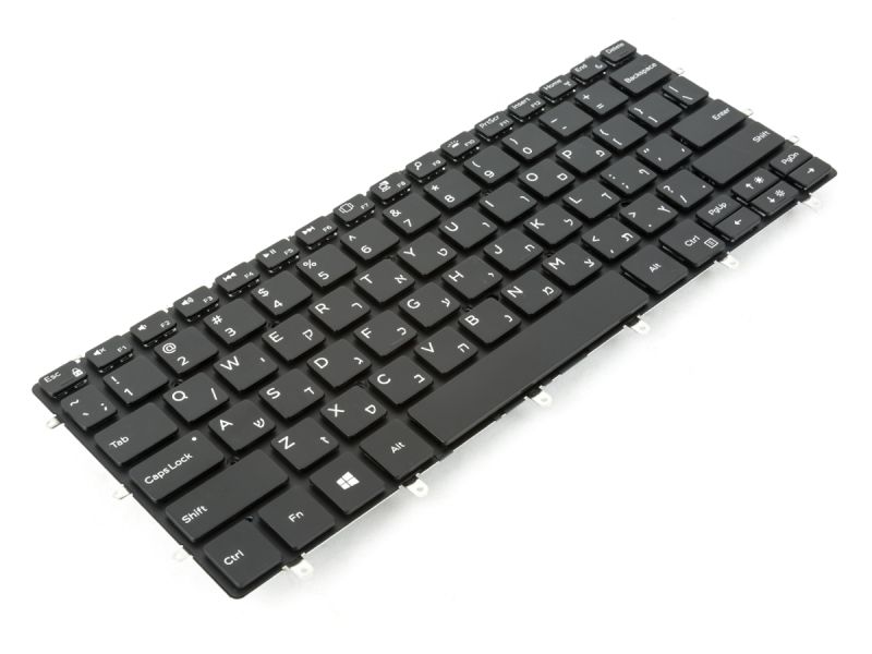 NCJMK Dell XPS 9370/9380/7390 HEBREW Backlit Keyboard BLACK - 0NCJMK-3