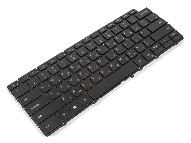 63K0H Dell XPS 7390/9310 2-in-1 HEBREW Backlit Keyboard BLACK - 063K0H-1