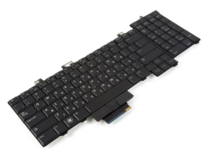 F180F Dell Precision M6400/M6500 HEBREW Backlit Keyboard - 0F180F-3