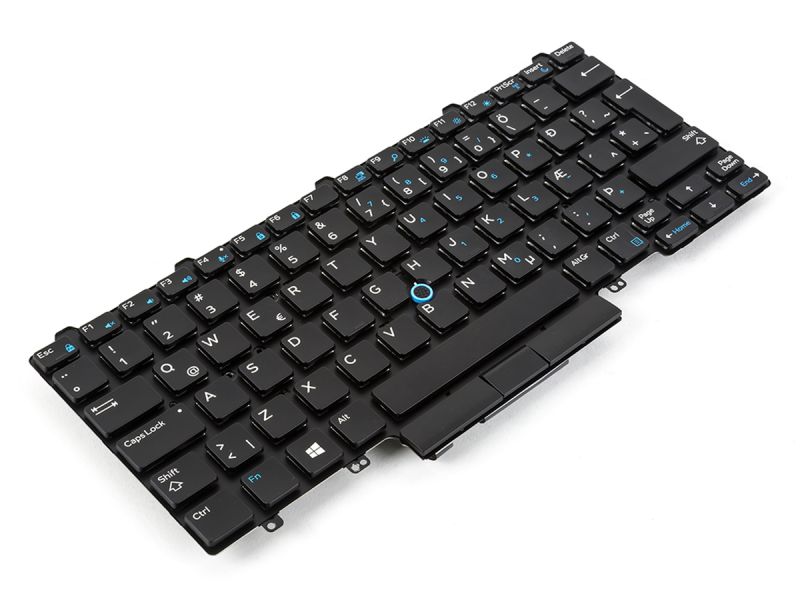 XG2F3 Dell Latitude E7450/E7470/7480/7490 Dual Point ICELANDIC Backlit Keyboard - 0XG2F3 -3