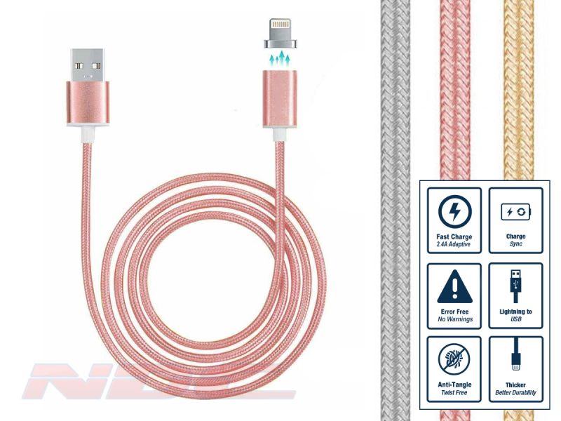 iPhone Magnetic Lightning Cable - Rose Gold