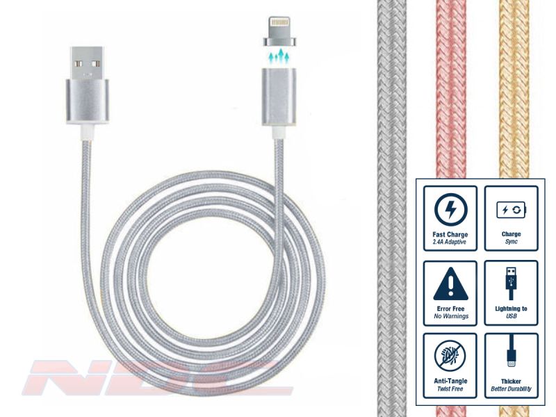 iPhone Magnetic Lightning Cable - Silver