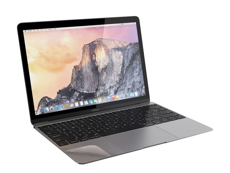 Macbook 12 A1534 4pc Protective Vinyl Sticker Skin Guard - Space Grey