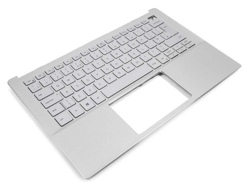 Dell Inspiron 5390/5391 Silver Palmrest & UK ENGLISH Backlit Keyboard - 0R18HX + 06G6YK (10Y4G) - New