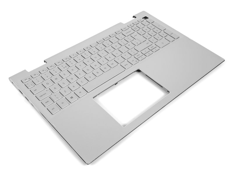 Dell Inspiron 7500/7506 2-in-1 Silver Palmrest & UK ENGLISH Backlit Keyboard - 0GHXFM + 0NH88W (7JXM8)