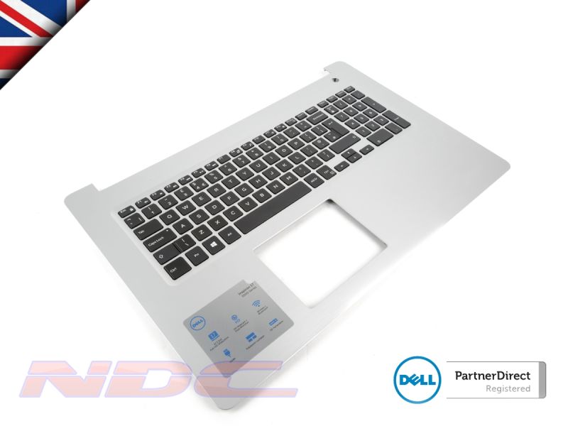 Dell Inspiron 5770/5775 Silver Palmrest & UK ENGLISH Keyboard - 0HMY79 + 0R0G9T