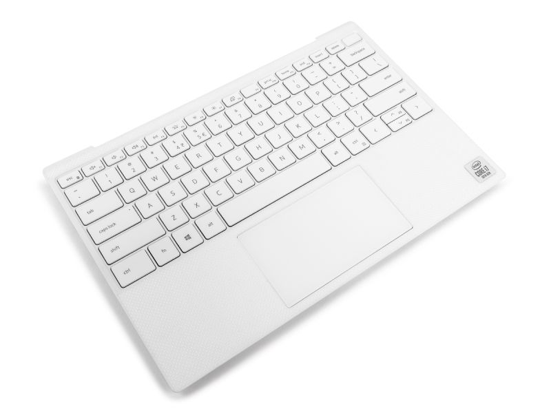 Dell XPS 9300/9310 White Palmrest/Touchpad & US/INT ENGLISH Backlit Keyboard - 0GT8XM + 0V4556 (YR0PM)