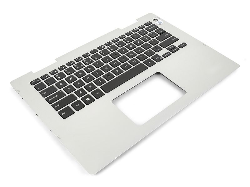 Dell Inspiron 5481/5482/5485/5491 2-in-1 Silver Palmrest & US ENGLISH Backlit Keyboard - 041KVJ + 046MX5
