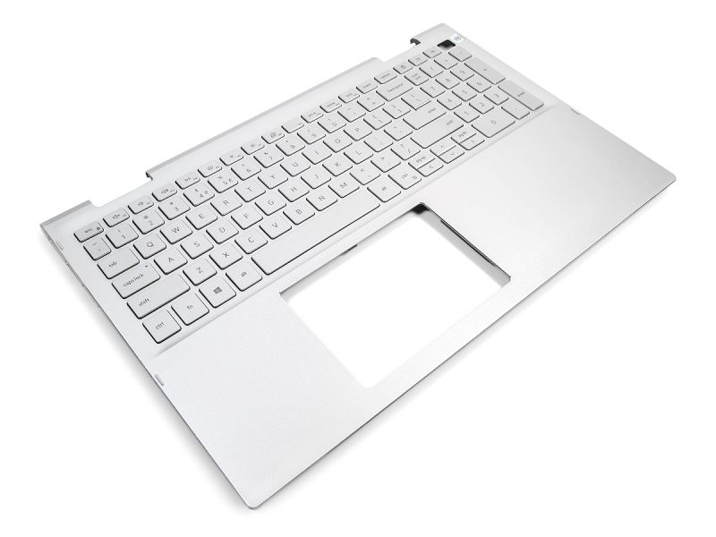 Dell Inspiron 7500/7506 2-in-1 Silver Palmrest & US/INT ENGLISH Backlit Keyboard - 0NFP82 + 0GHTYC