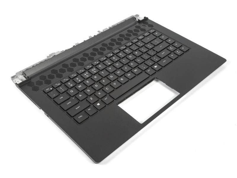 Dell Alienware m15 R5/R6 Palmrest & US/INT ENGLISH RGB Backlit Keyboard - 00P3H1 + 0M7KHN (FPRVP)