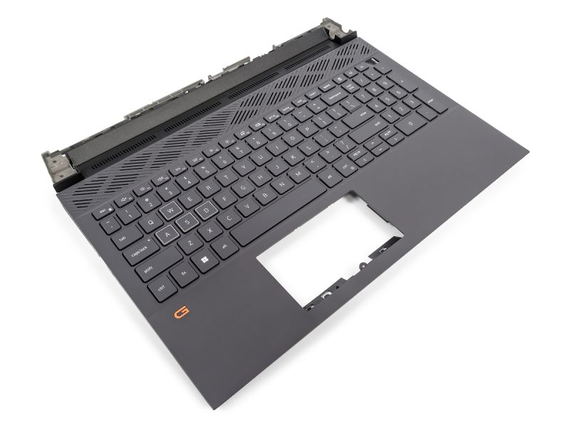 Dell G15 5520/5521/5525 Palmrest & US ENGLISH RGB Backlit Keyboard - 01FC2R (GNT2W) - Dark Shadow Grey